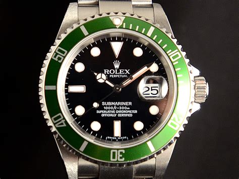 Rolex Submariner ghiera verde, senza ologramma., si